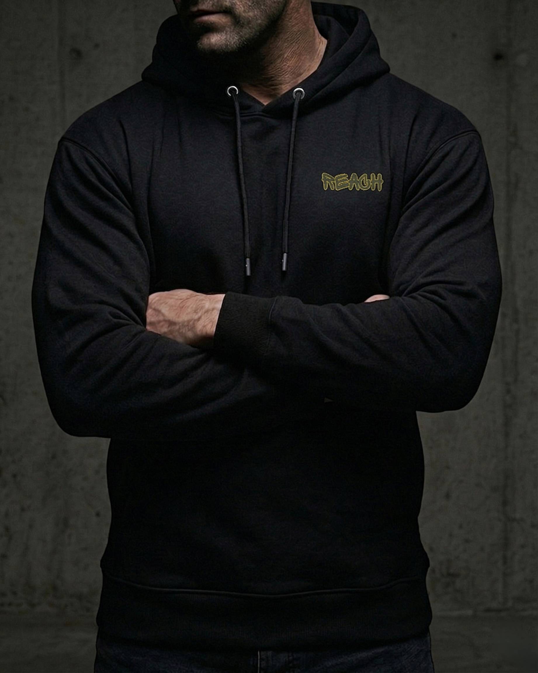 The REACH Heavyweight Hoodie // Stealth Black - reach competitions