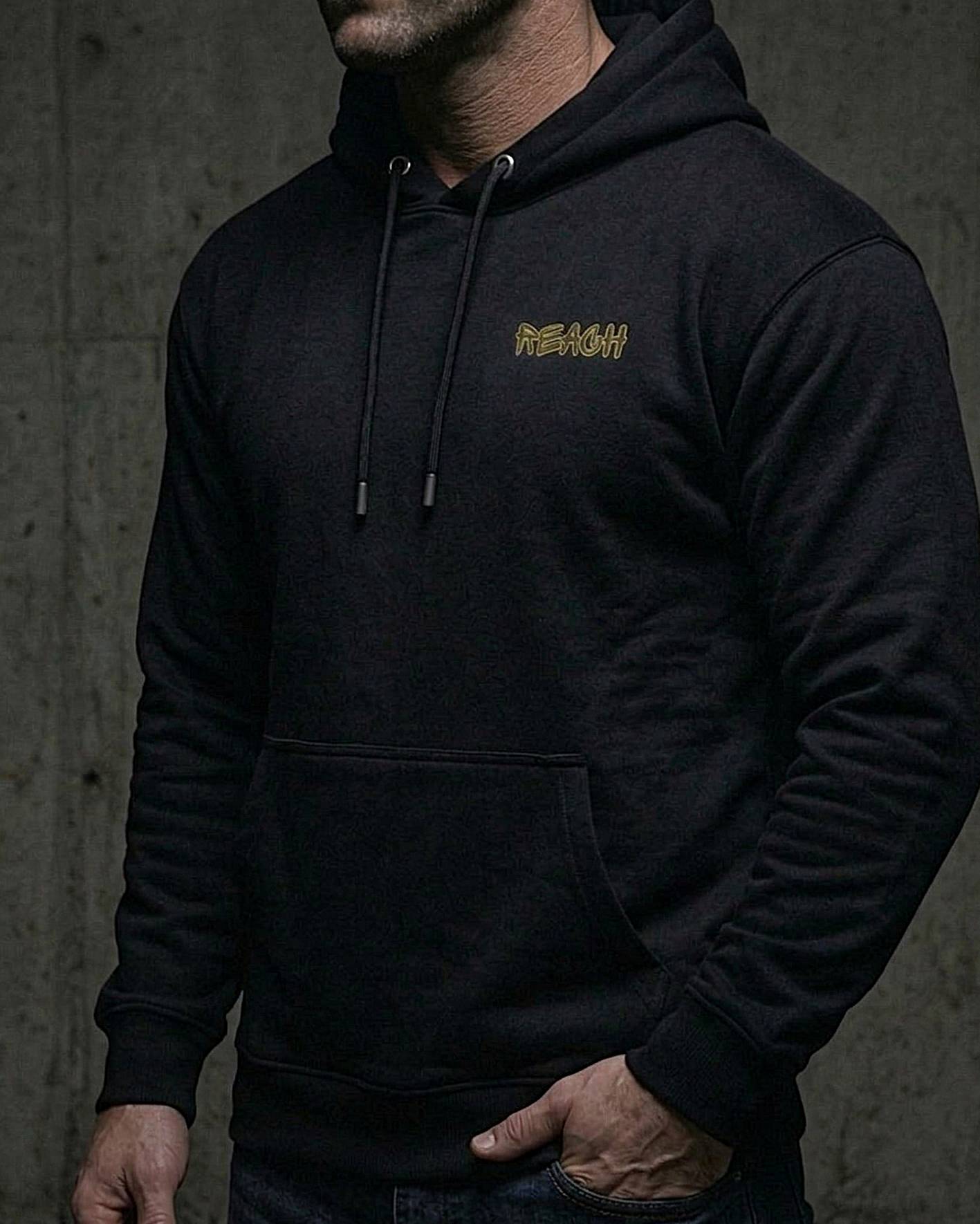 The REACH Heavyweight Hoodie // Stealth Black - reach competitions