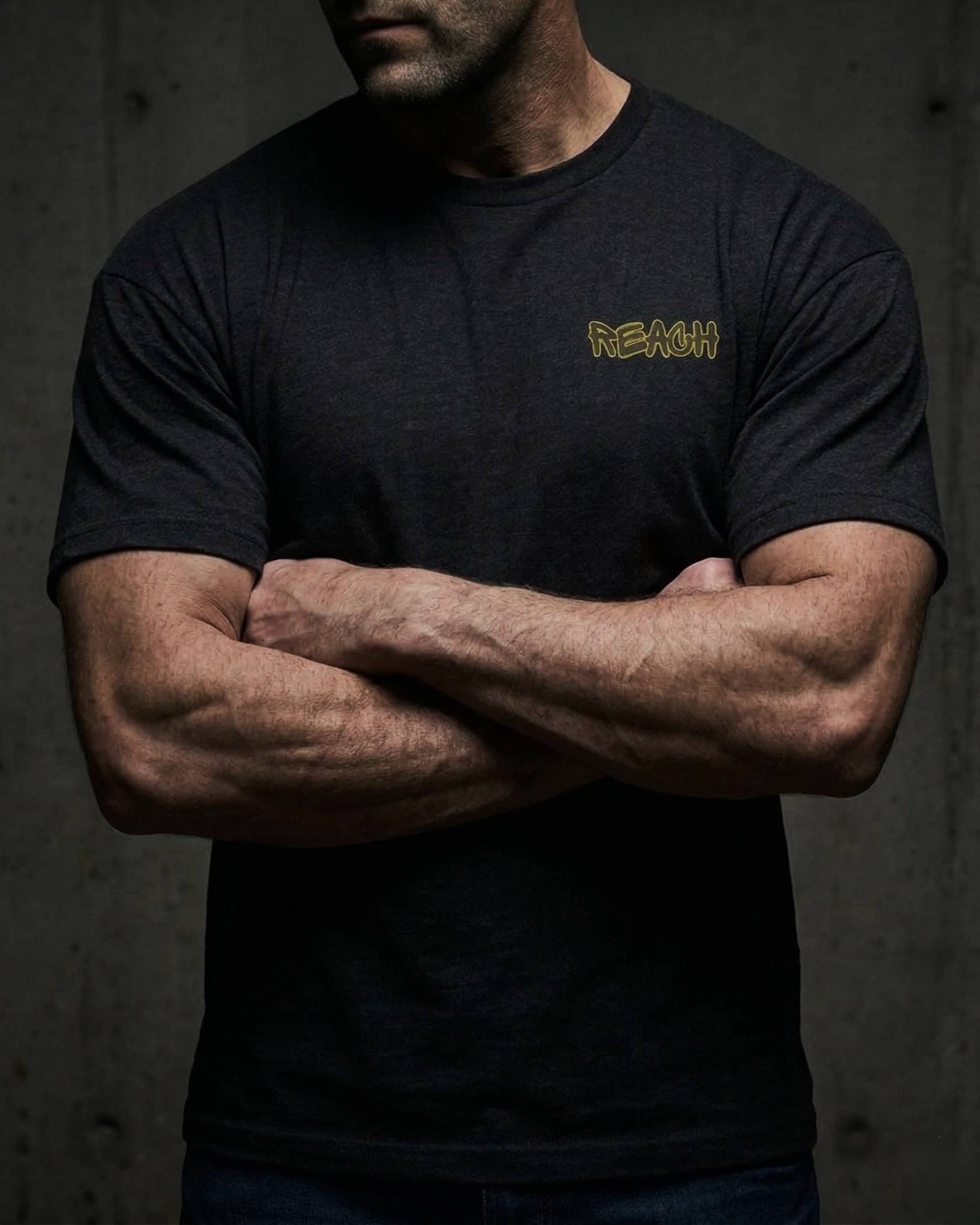 The REACH Heavyweight Training Tee // Stealth Black - reach competitions