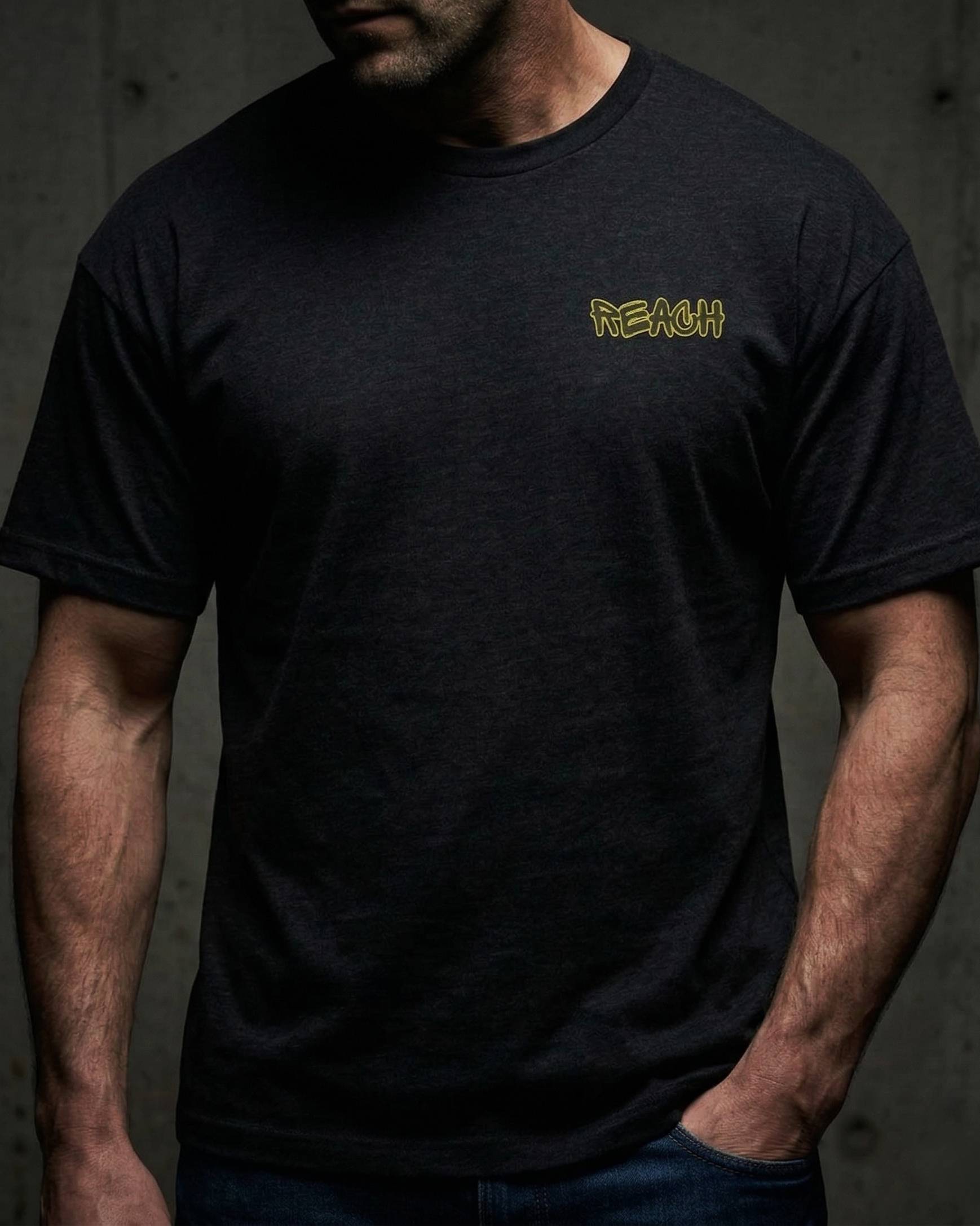 The REACH Heavyweight Training Tee // Stealth Black - reach competitions